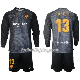 FC Barcelona Målmands Fodboldsæt Norberto Neto 13 Børn 2020-21 M004 L/S (+ Korte bukser)